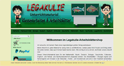 Desktop Screenshot of legakulie-onlineshop.de